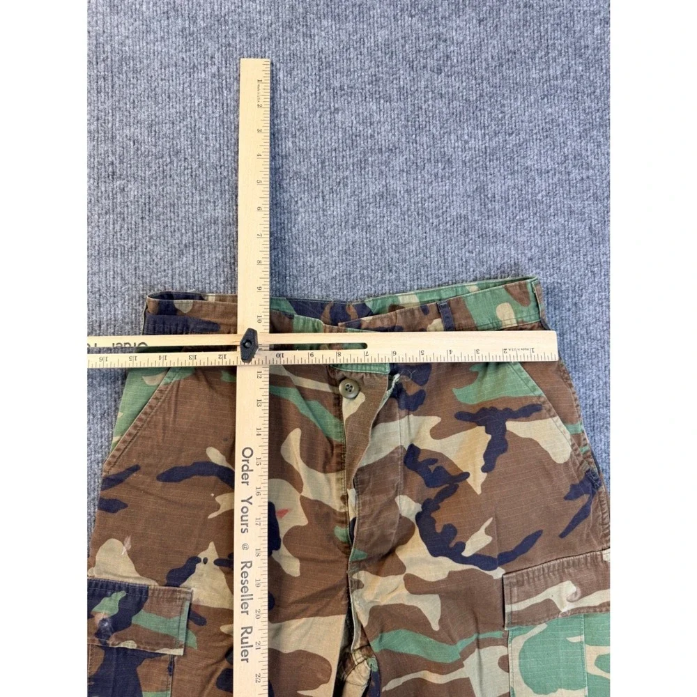 American Apparel Woodland Camo Cargo Pants Mens Small Long Tactical Workwear BDU